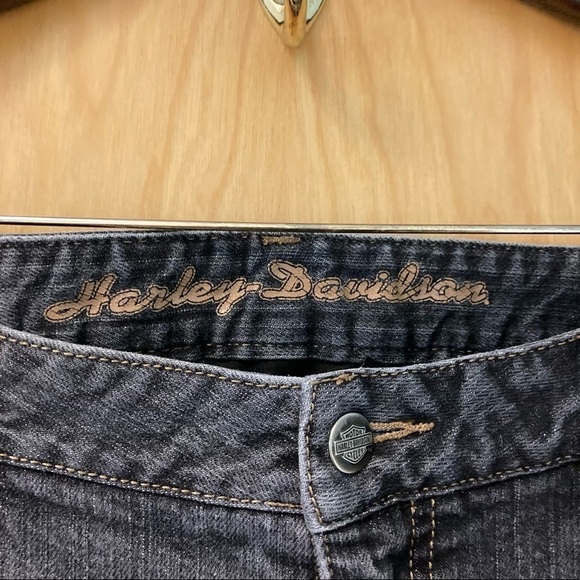 HARLEY DAVIDSON Sz 14 Classic Fit Jeans Grey Wash Jeans - Picture 2 of 11